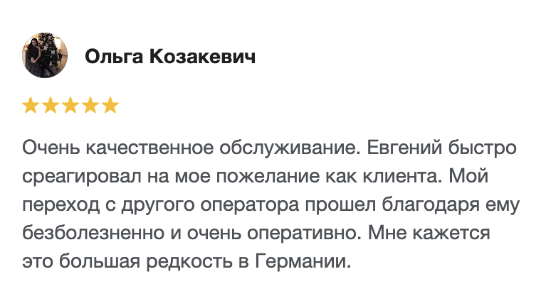 Google Rezension